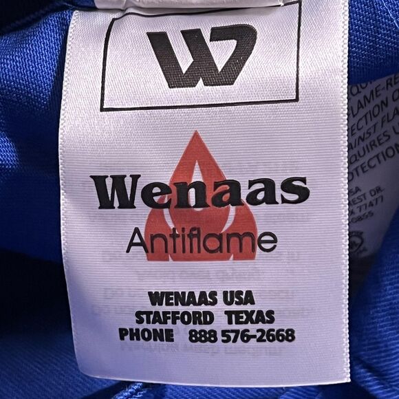 Wenaas Flame Resistant Coveralls Mens 48 Blue Reflective NFPA 2112 HRC 2 FRC-X - Picture 8 of 13